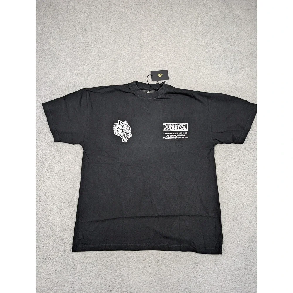 Darc Sport Shirt Mens Medium Black Wolves Olympia 2025 Limited Skull Graphic New - Picture 3 of 11